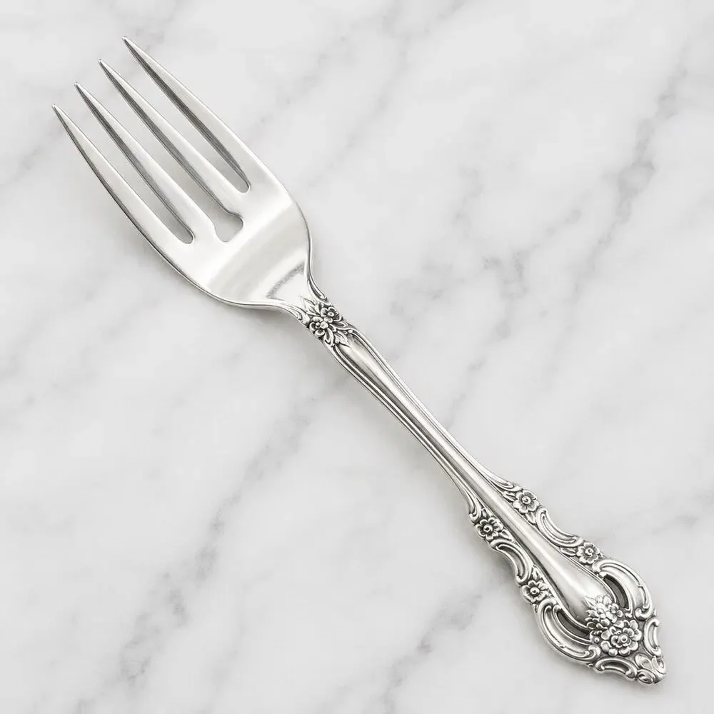 4 x Oneida SILVER ARTISTRY Salad Forks Silverplate Silverware Flatware Rococo